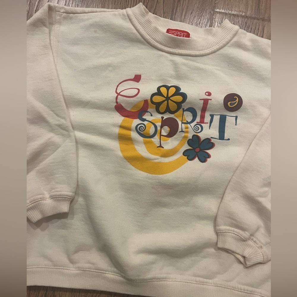 VINTAGE ESPRIT Cream SWEATSHIRT KIDS Medium 8-10